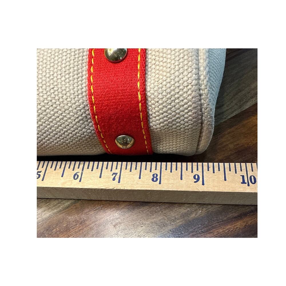 Louis Vuitton Antigua Cabas PM Canvas Small Bag Ivory and Orange - Picture 12 of 14